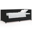 daybed 90x190 cm massivt fyrretræ sort