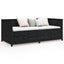 daybed 90x190 cm massivt fyrretræ sort