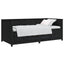daybed 75x190 cm massivt fyrretræ sort