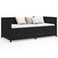 daybed 75x190 cm massivt fyrretræ sort