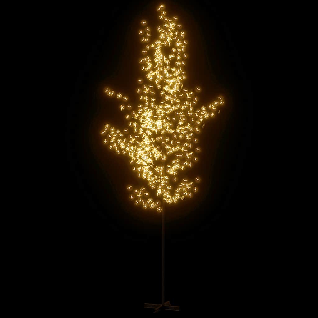 kirsebærtræ med LED-lys 400 cm 672 LED'er varmt hvidt lys