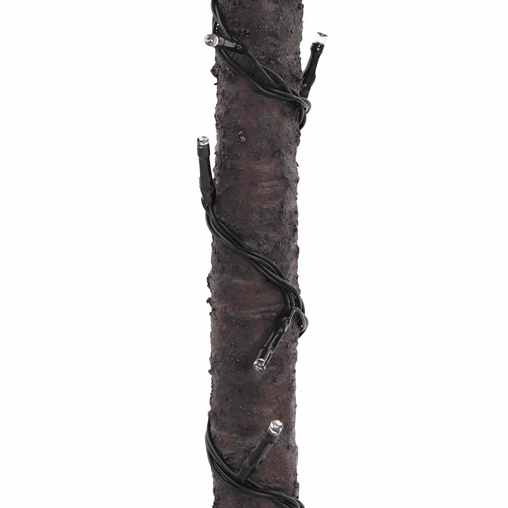 LED-palmetræ 120 cm 72 LED'er varmt hvidt lys hvid