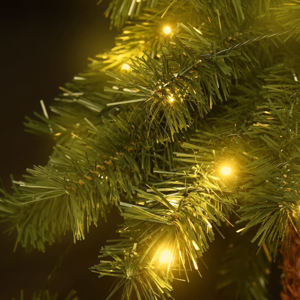juletræ med LED-lys 210 cm
