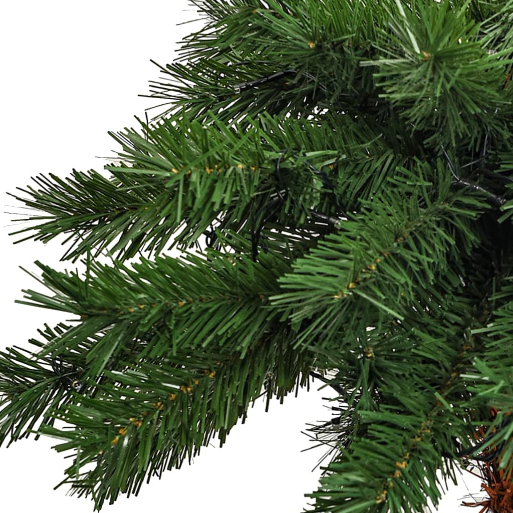juletræ med LED-lys 210 cm