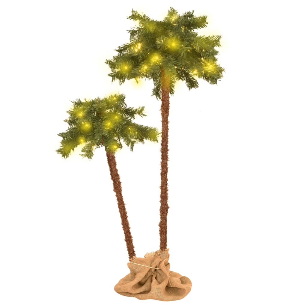 juletræ med LED-lys 90 cm og 150 cm