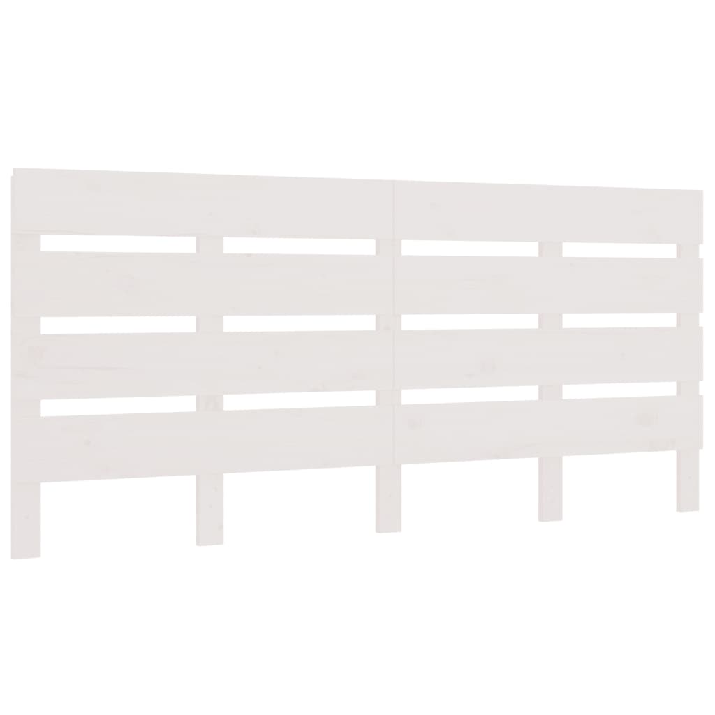 sengegærde 120x3x80 cm massivt fyrretræ hvid