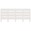 sengegavl 200x3x80 cm massivt fyrretræ hvid