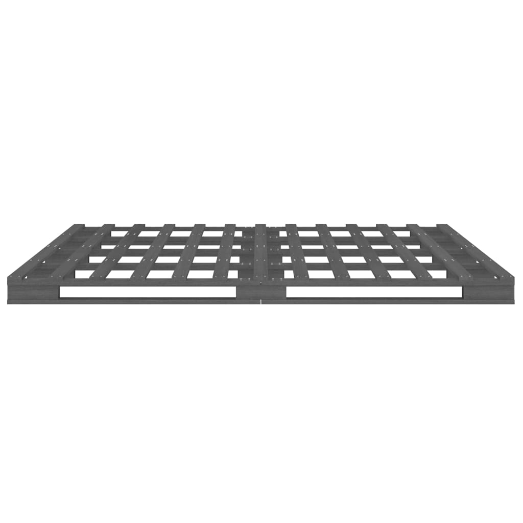 palleseng 120x200 cm massivt fyrretræ grå