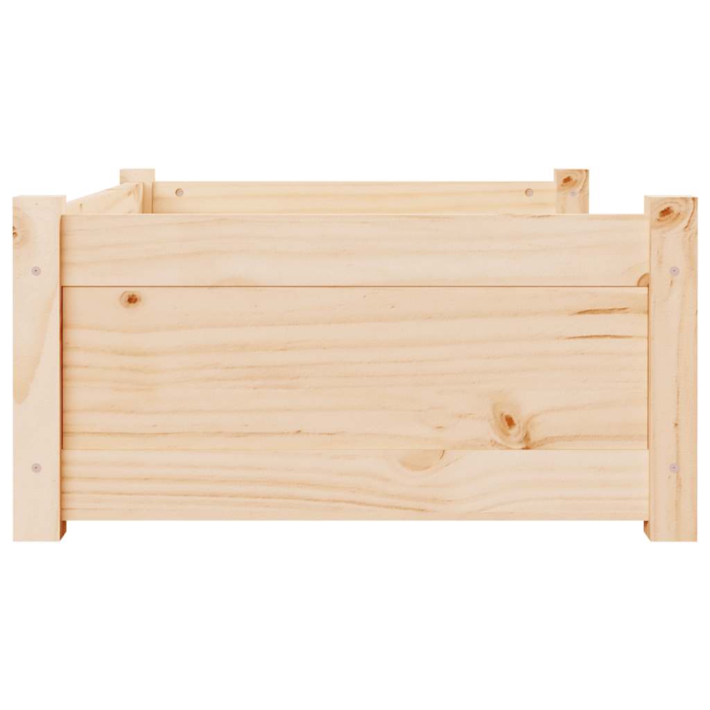 hundeseng 75,5x55,5x28 cm massivt fyrretræ