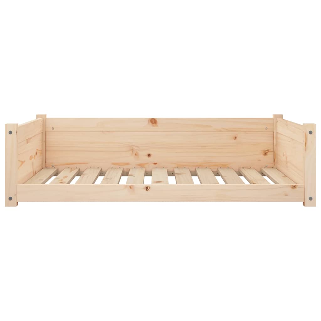 hundeseng 95,5x65,5x28 cm massivt fyrretræ