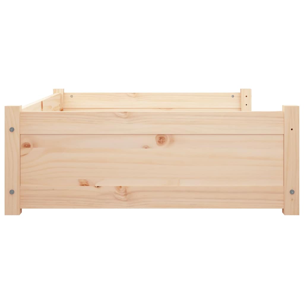 hundeseng 95,5x65,5x28 cm massivt fyrretræ