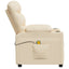 massagestol stof cremefarvet