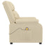 massagestol stof cremefarvet