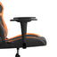gamingstol m. massagefunktion kunstlæder sort og orange