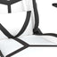 gamingstol m. massage og fodstøtte kunstlæder hvid sort