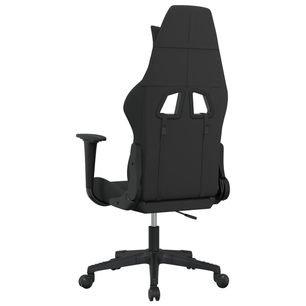 gamingstol med massagefunktion stof sort og gråbrun
