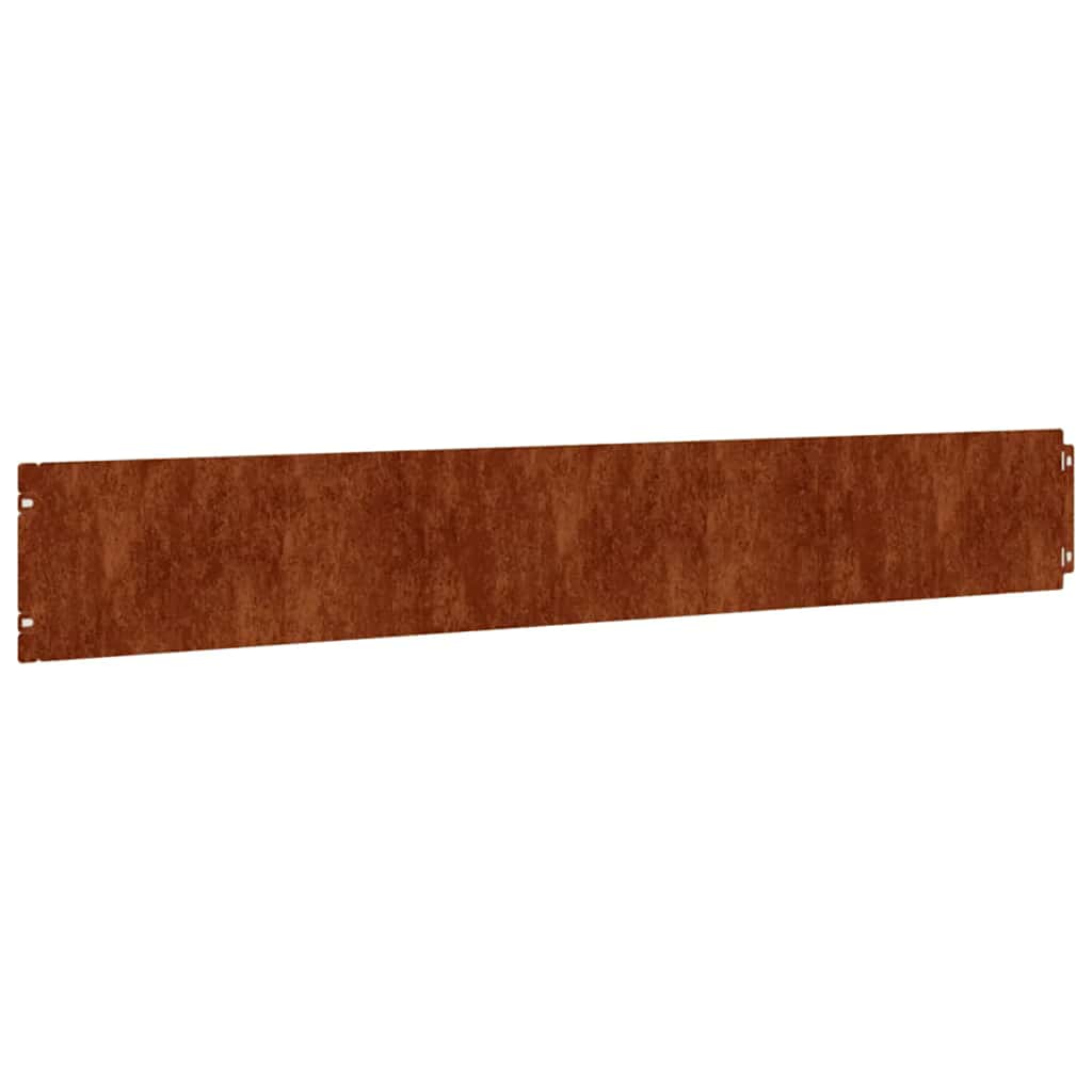 plænekanter 10 stk. 15x103 cm fleksibel cortenstål