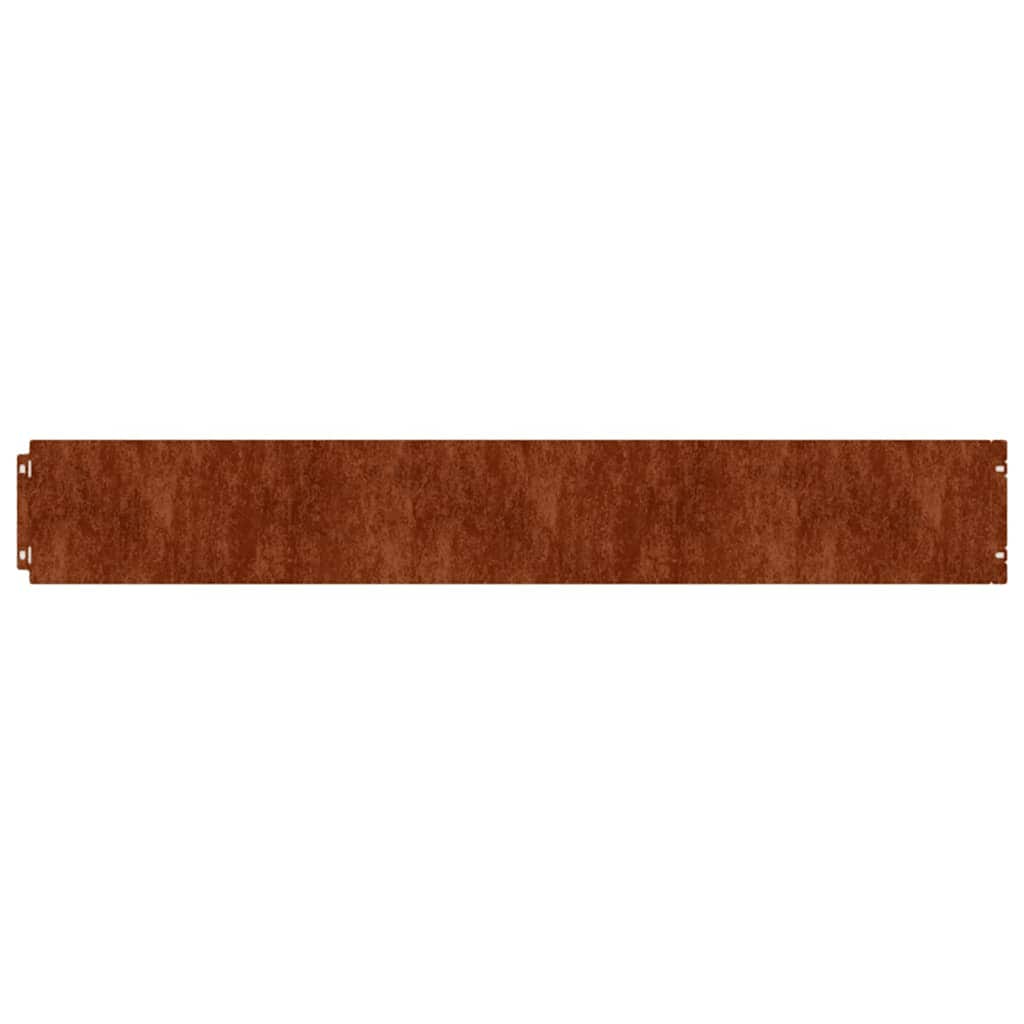 plænekanter 10 stk. 15x103 cm fleksibel cortenstål