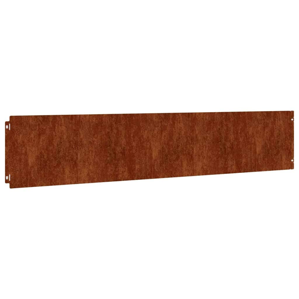 plænekanter 10 stk. 20x103 cm fleksibel cortenstål