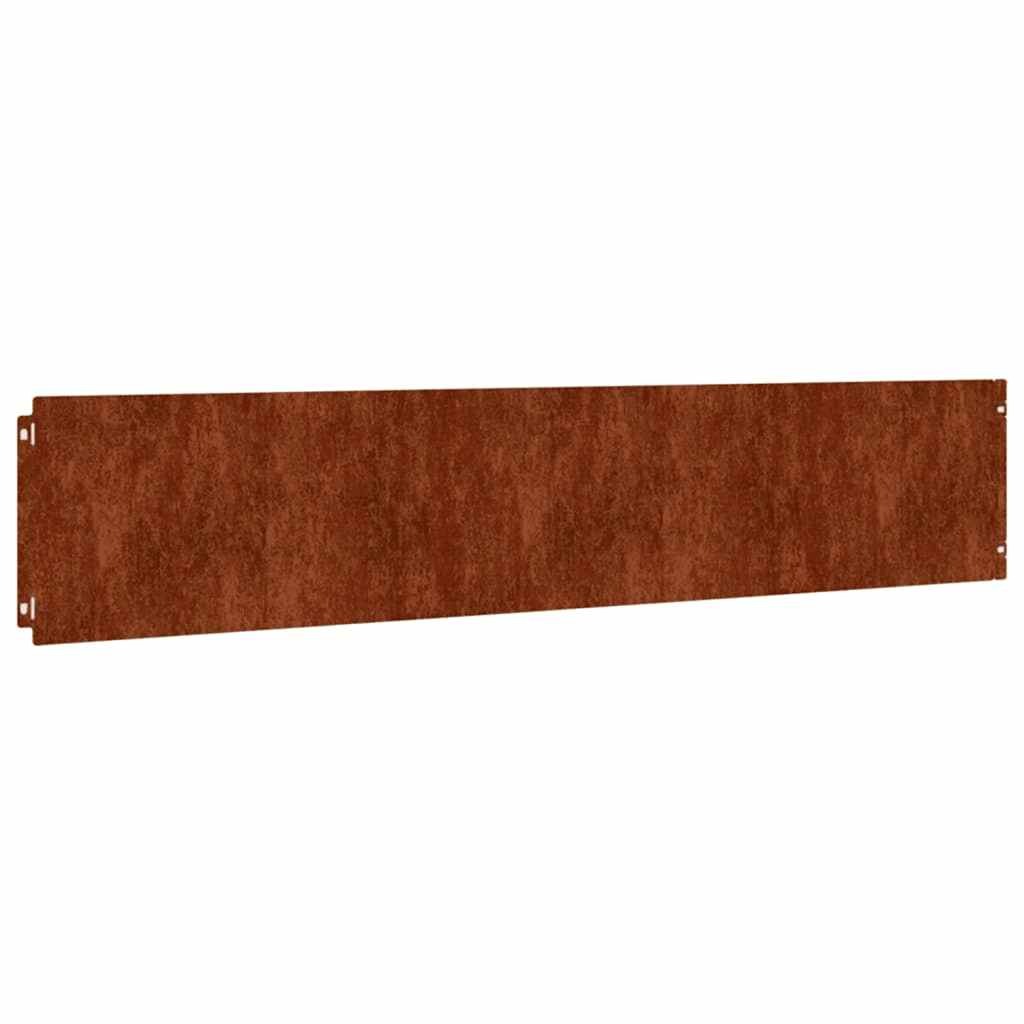 plænekanter 10 stk. 20x103 cm fleksibel cortenstål