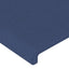 sengegavl 90x5x78/88 cm stof blå