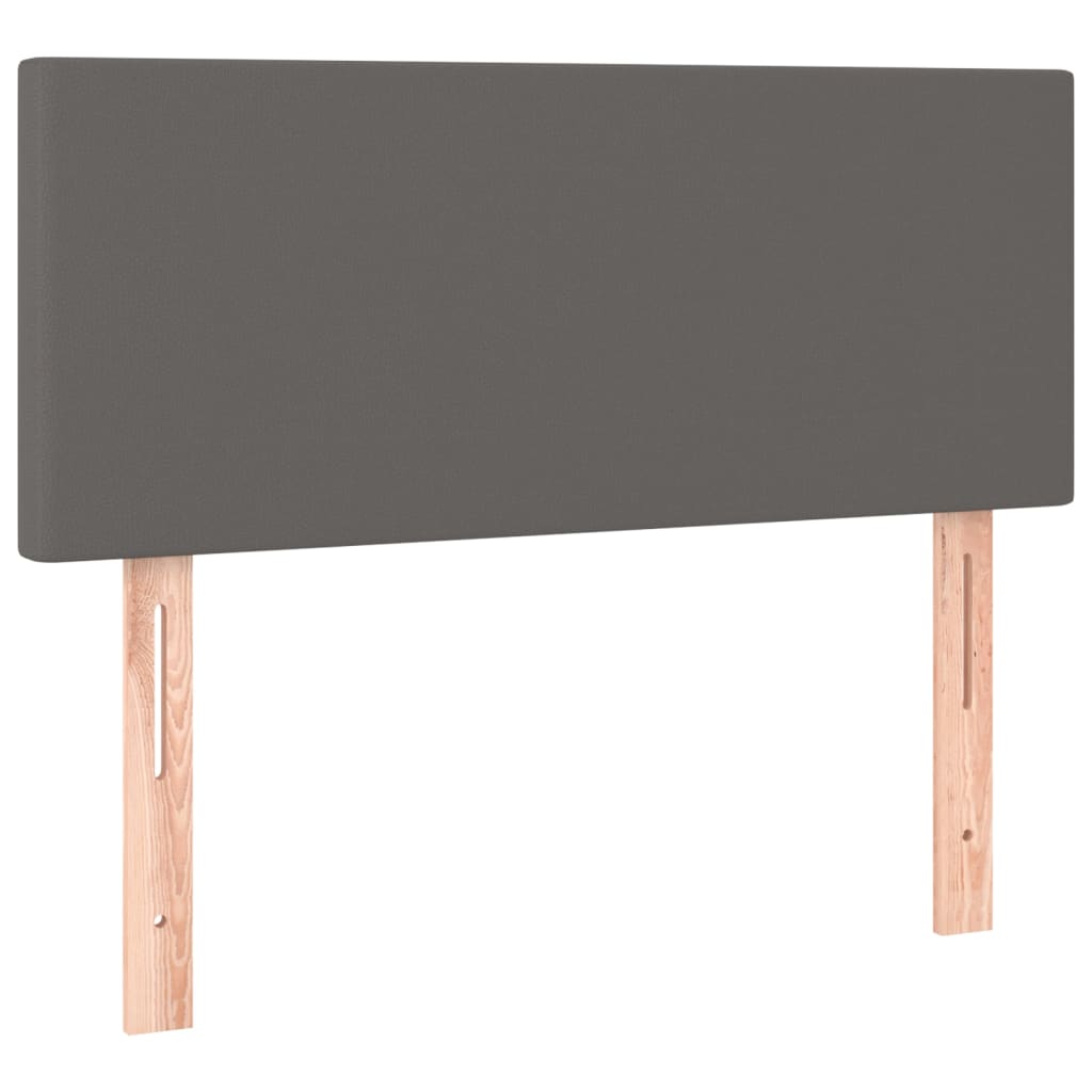 sengegavl 90x5x78/88 cm kunstlæder grå