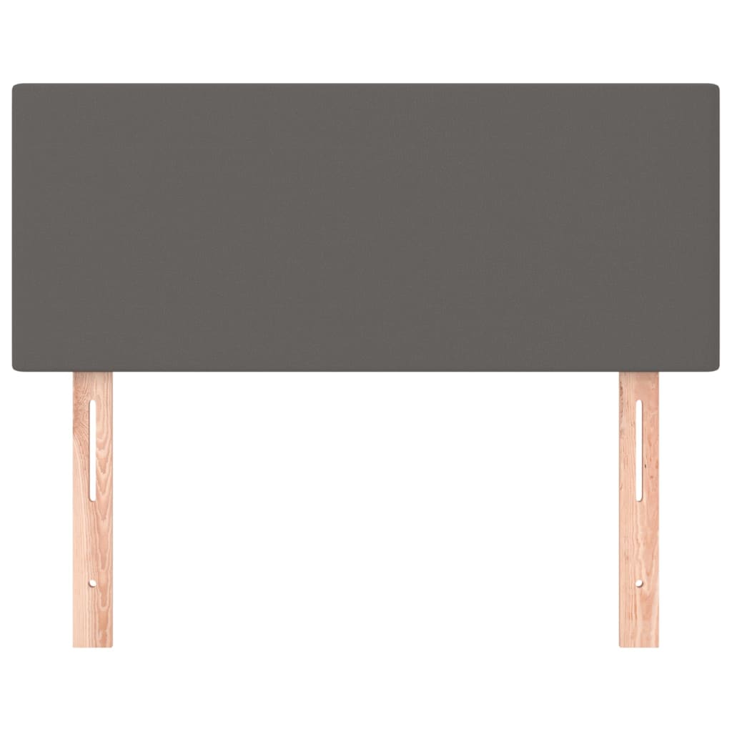 sengegavl 90x5x78/88 cm kunstlæder grå