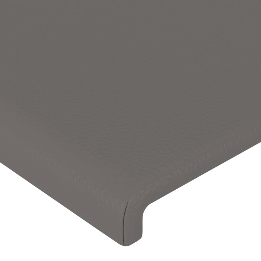 sengegavl 90x5x78/88 cm kunstlæder grå