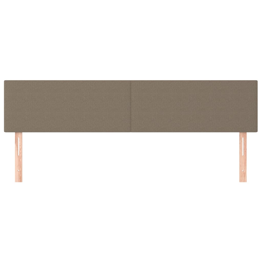 sengegavle 160x5x78/88 cm stof gråbrun