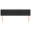 sengegavle 160x5x78/88 cm fløjl sort