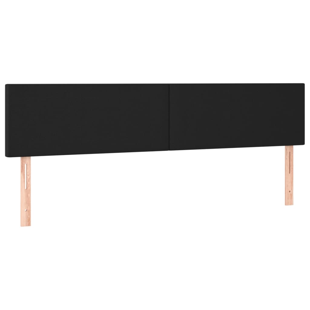 sengegavle 180x5x78/88 cm kunstlæder sort