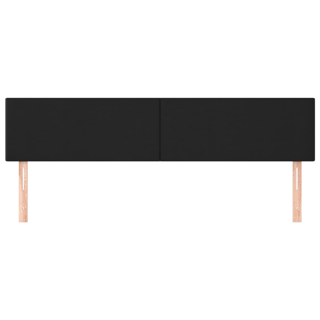 sengegavle 180x5x78/88 cm kunstlæder sort