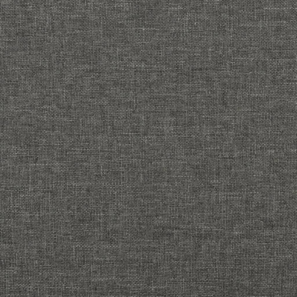 sengegavle 200x5x78/88 cm stof mørkegrå