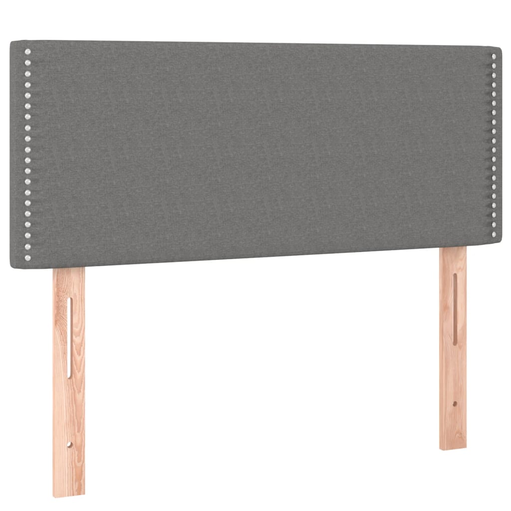 sengegavl 90x5x78/88 cm stof mørkegrå