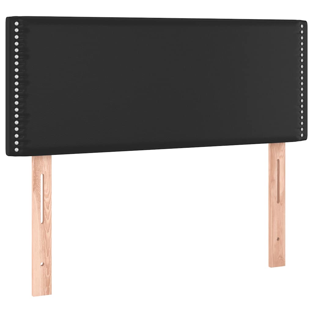 sengegavl 100x5x78/88 cm kunstlæder sort