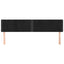 sengegavle 160x5x78/88 cm fløjl sort