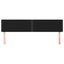 sengegavle 180x5x78/88 cm stof sort