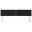 sengegavle 180x5x78/88 cm fløjl sort