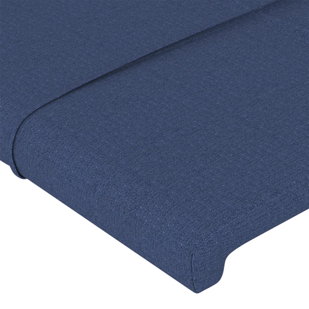 sengegavl 80x5x78/88 cm stof blå