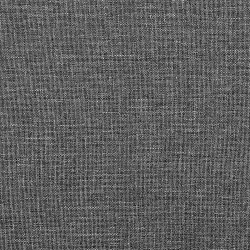 sengegavl 90x5x78/88 cm stof mørkegrå