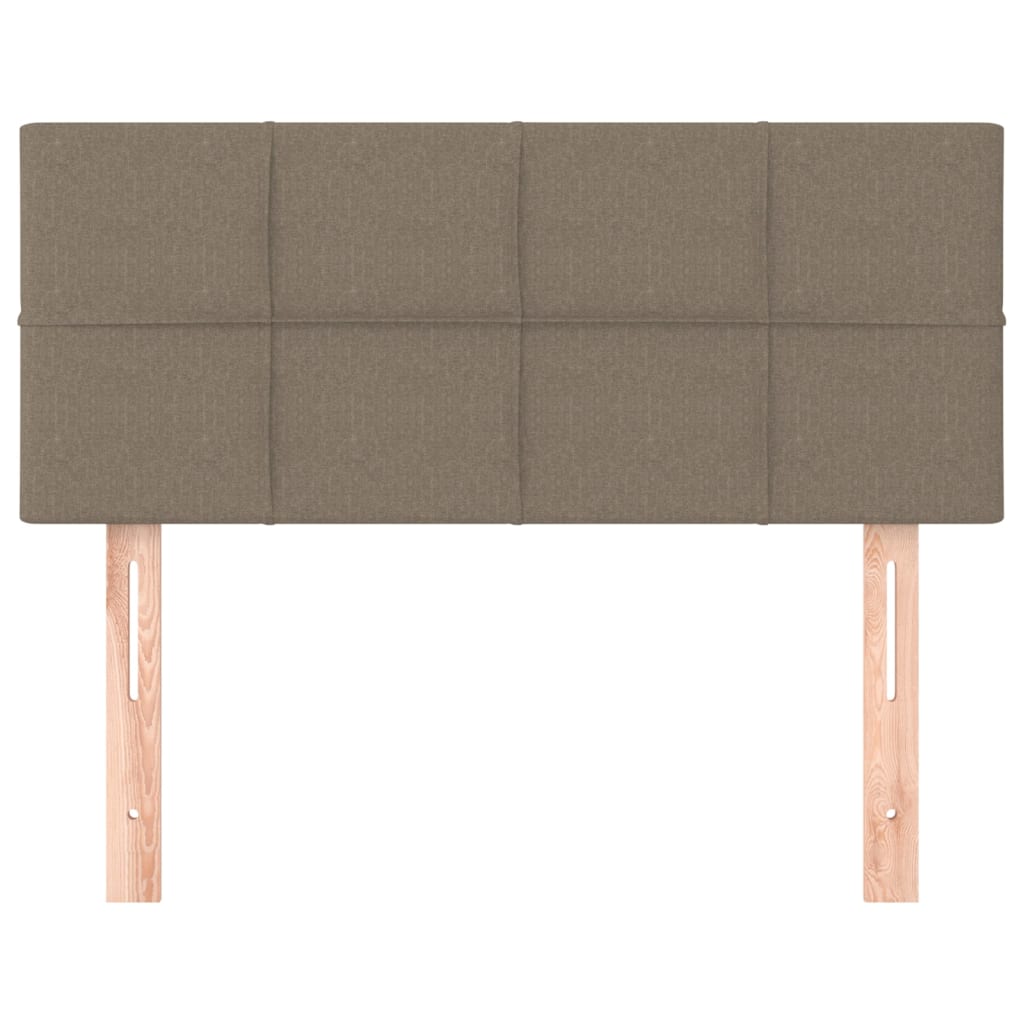 sengegavl 90x5x78/88 cm stof gråbrun