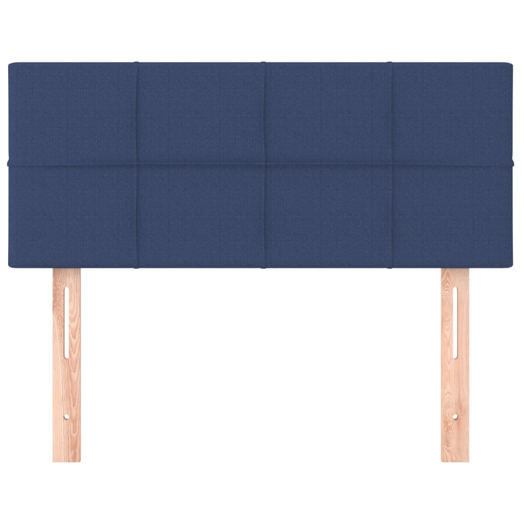 sengegavl 100x5x78/88 cm stof blå