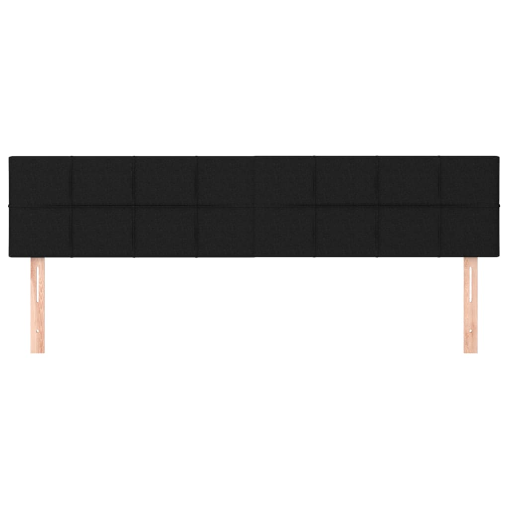 sengegavle 160x5x78/88 cm stof sort
