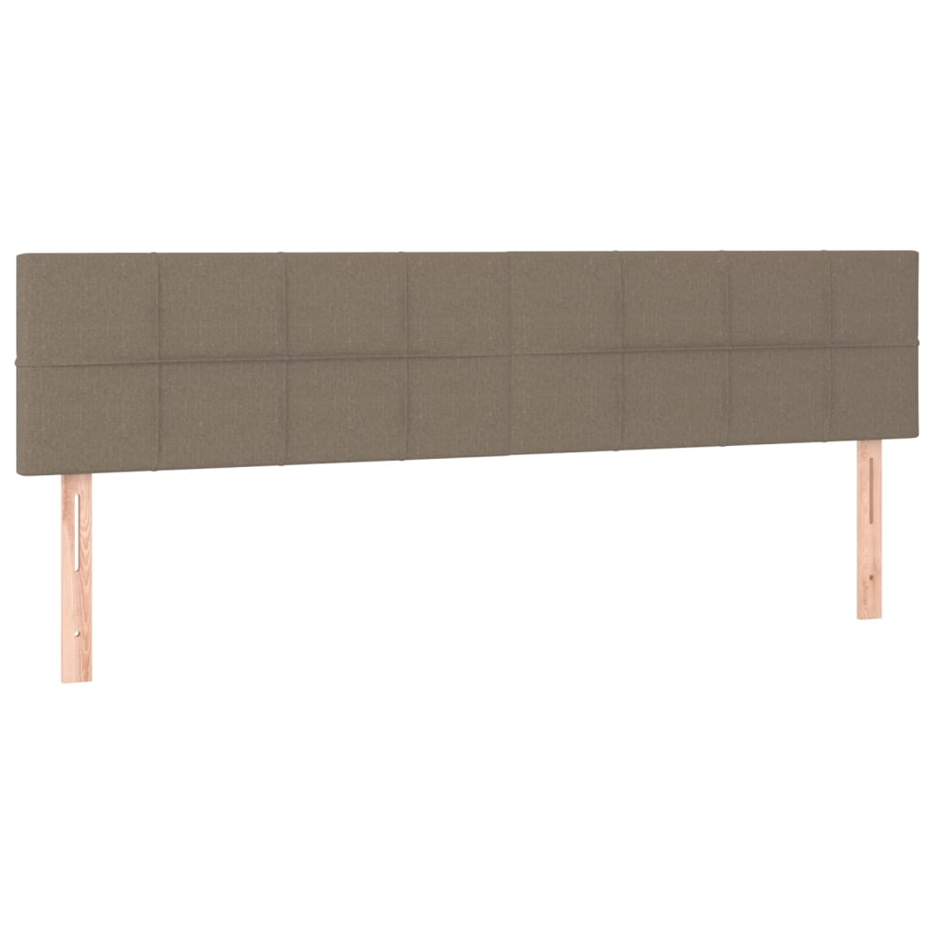 sengegavle 160x5x78/88 cm stof gråbrun