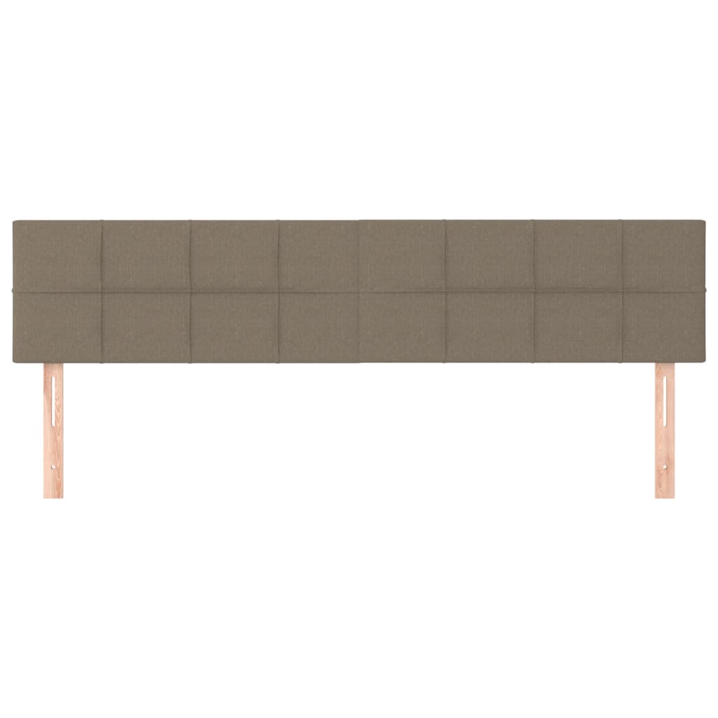 sengegavle 180x5x78/88 cm stof gråbrun