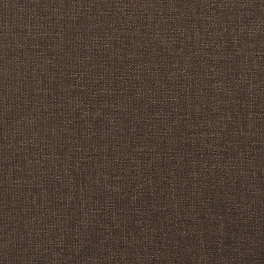 sengegavl 80x5x78/88 cm stof mørkebrun