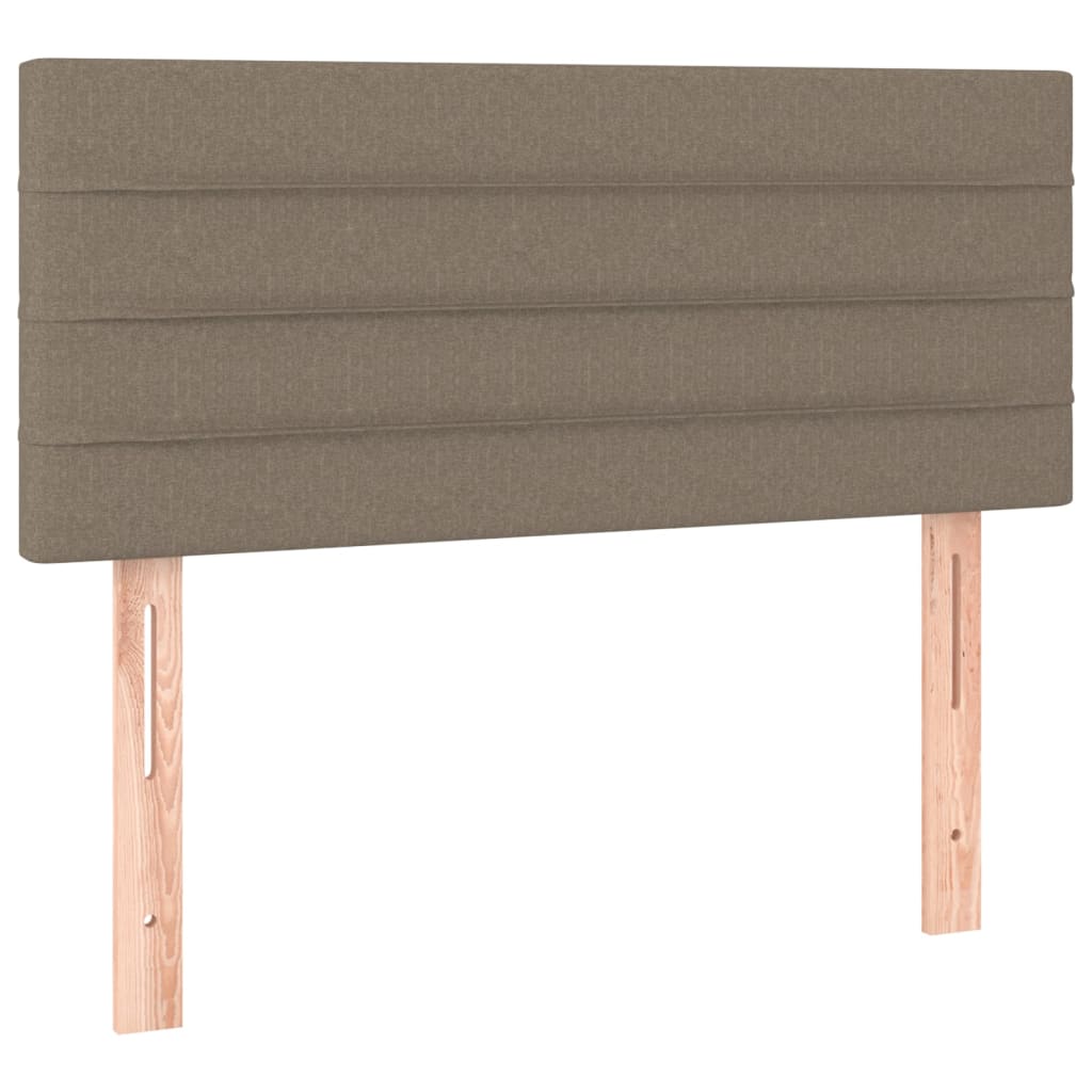 sengegavl 90x5x78/88 cm stof gråbrun