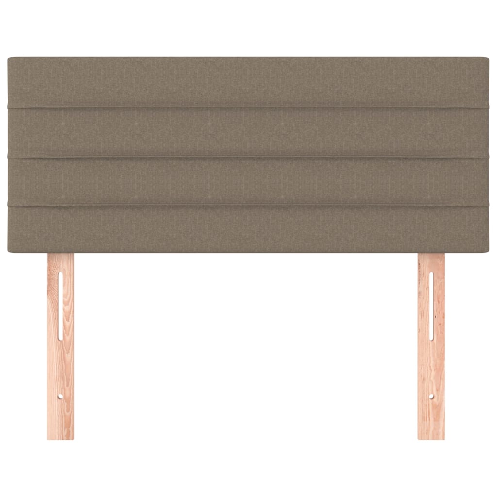sengegavl 90x5x78/88 cm stof gråbrun
