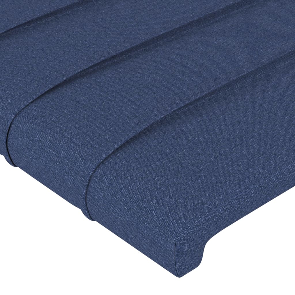 sengegavl 90x5x78/88 cm stof blå