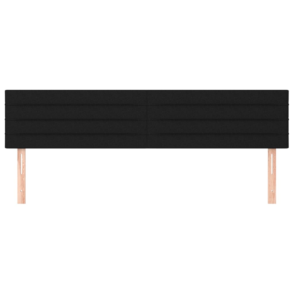 sengegavle 180x5x78/88 cm stof sort